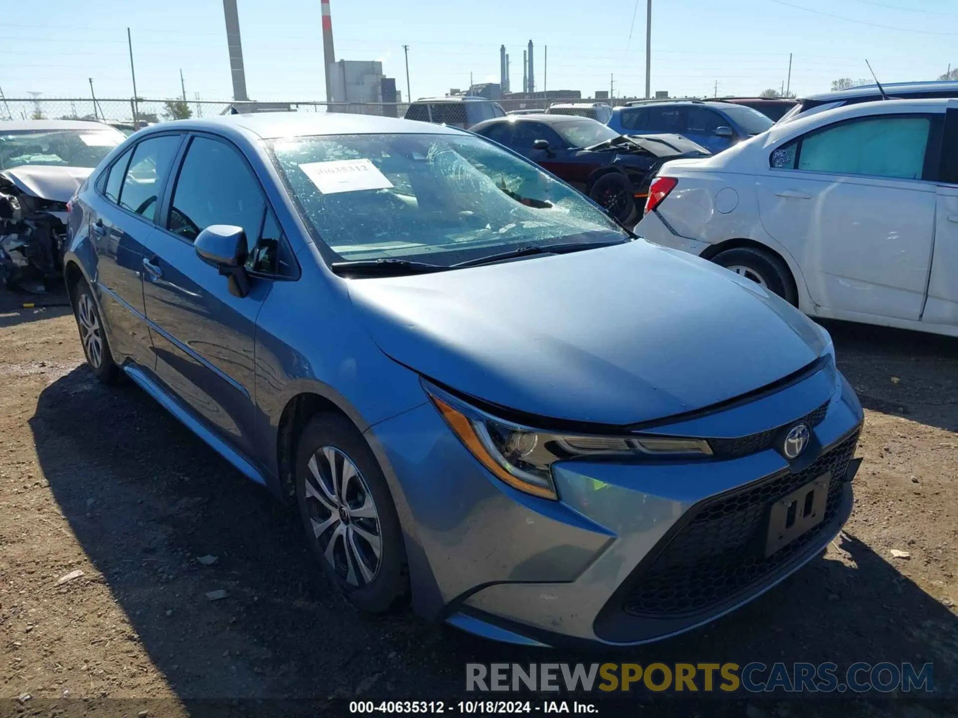1 Фотография поврежденного автомобиля JTDEAMDE8NJ046077 TOYOTA COROLLA 2022