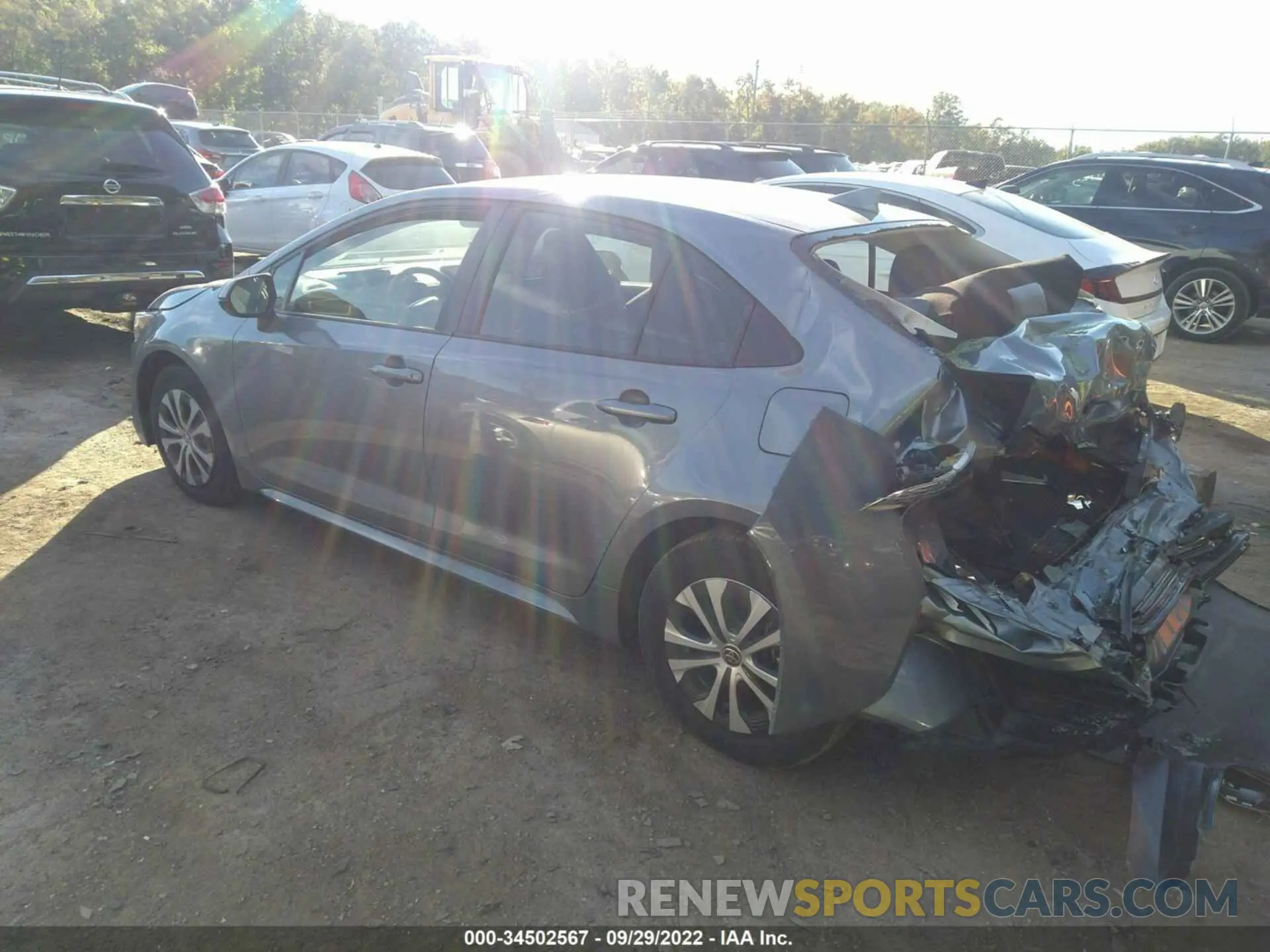 3 Фотография поврежденного автомобиля JTDEAMDE8NJ054891 TOYOTA COROLLA 2022