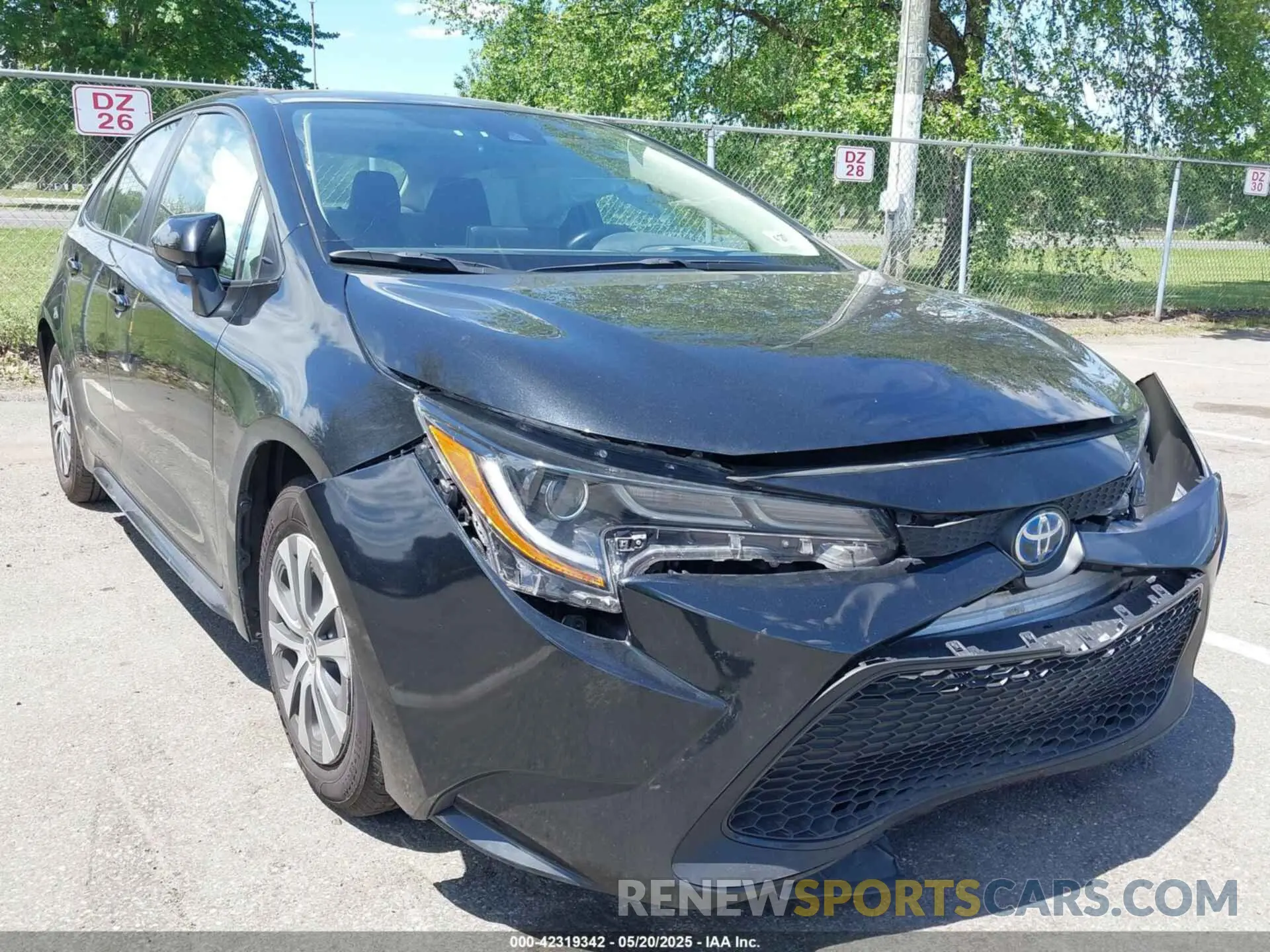 1 Photograph of a damaged car JTDEAMDE8NJ055538 TOYOTA COROLLA 2022