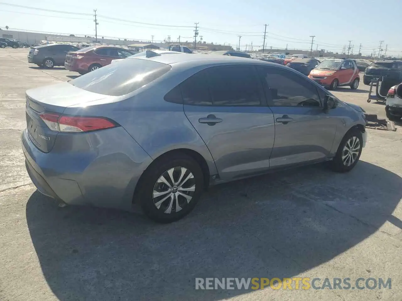3 Photograph of a damaged car JTDEAMDE8NJ055684 TOYOTA COROLLA 2022