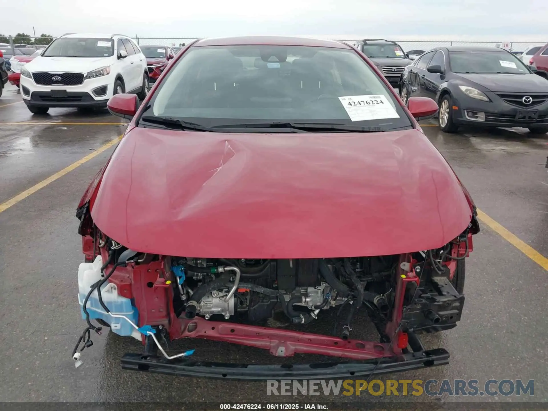 6 Photograph of a damaged car JTDEAMDE8NJ059444 TOYOTA COROLLA 2022