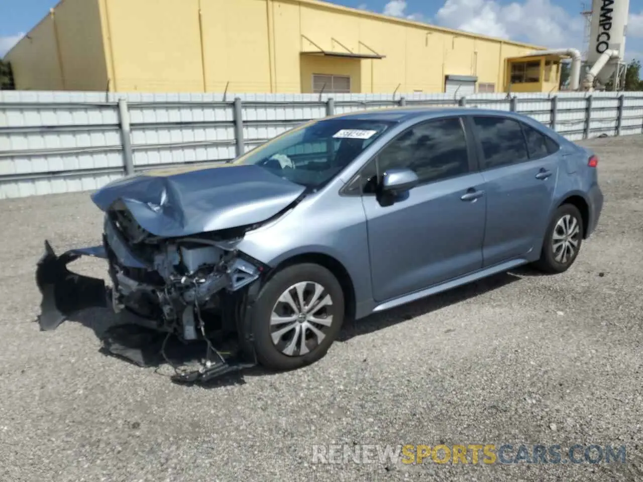 1 Photograph of a damaged car JTDEAMDE9N3008247 TOYOTA COROLLA 2022