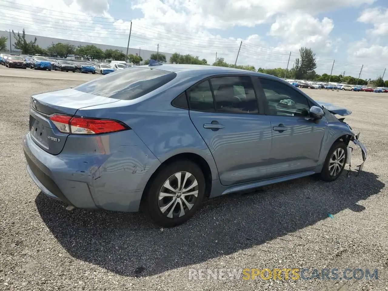 3 Photograph of a damaged car JTDEAMDE9N3008247 TOYOTA COROLLA 2022