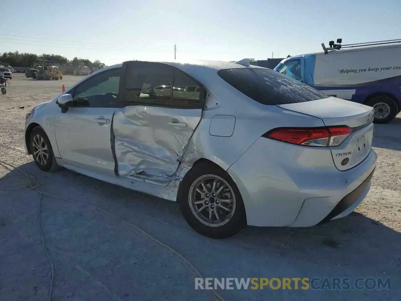 2 Фотография поврежденного автомобиля JTDEAMDE9N3009348 TOYOTA COROLLA 2022