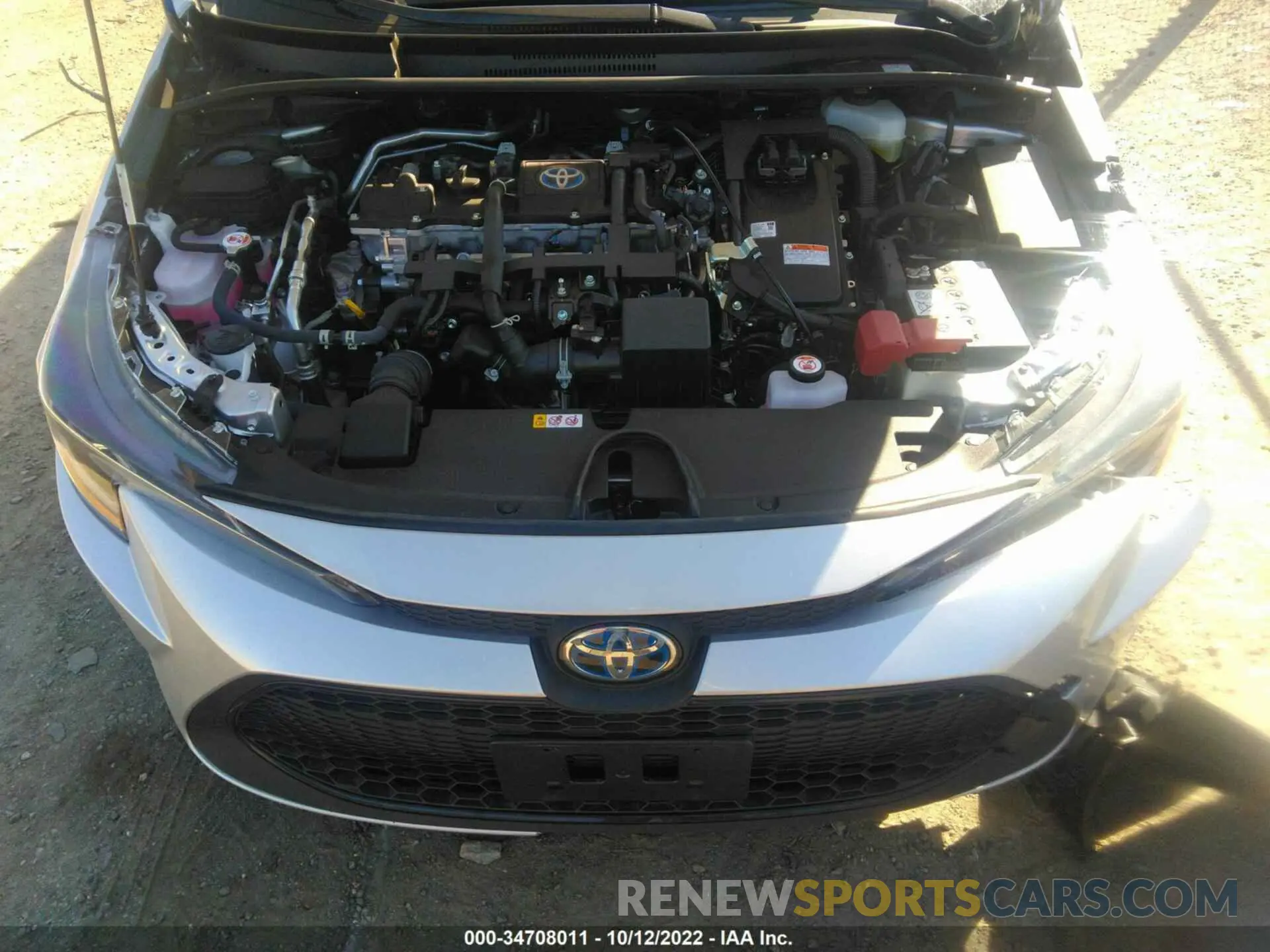 10 Фотография поврежденного автомобиля JTDEAMDE9N3010239 TOYOTA COROLLA 2022