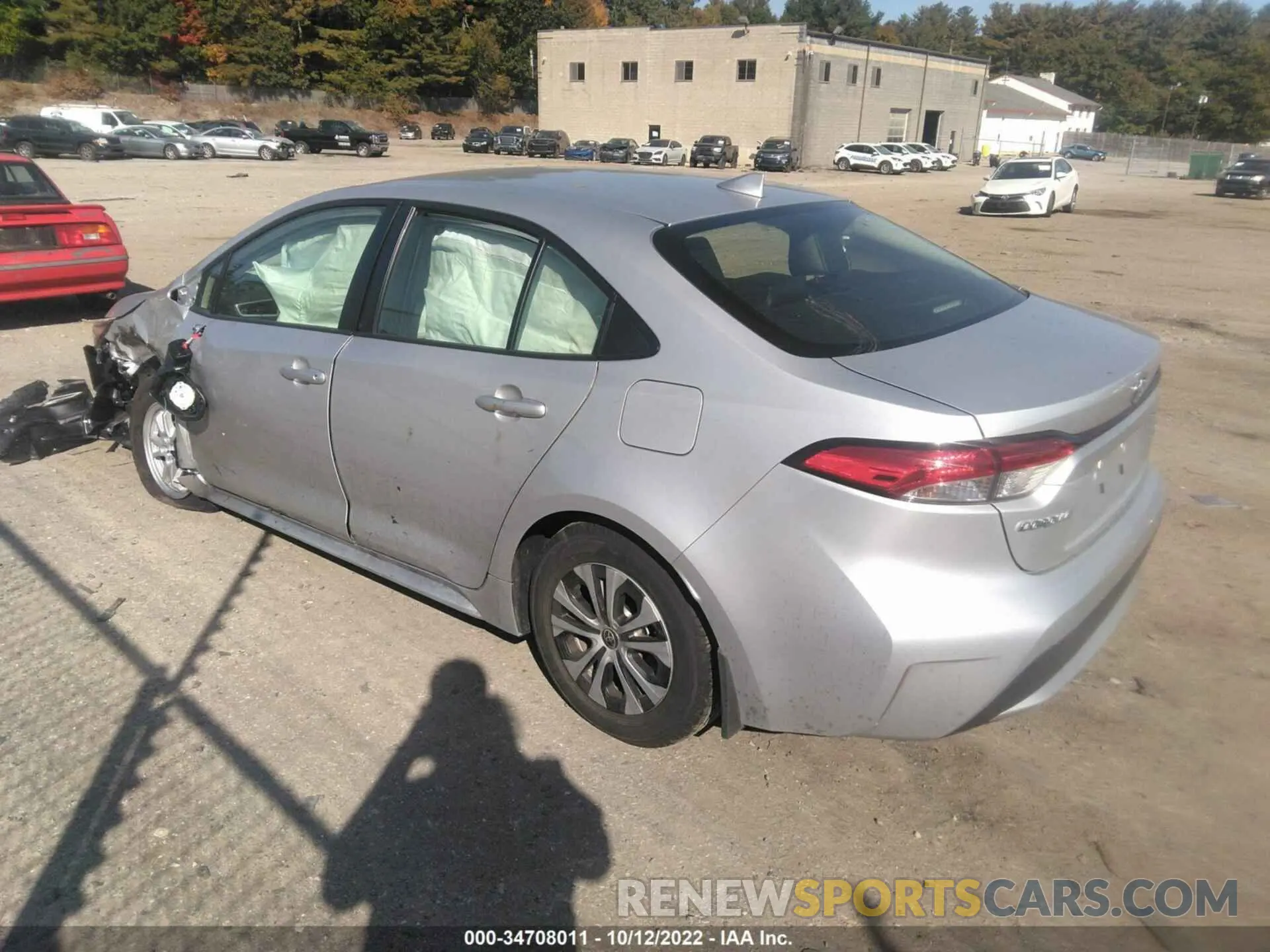 3 Фотография поврежденного автомобиля JTDEAMDE9N3010239 TOYOTA COROLLA 2022