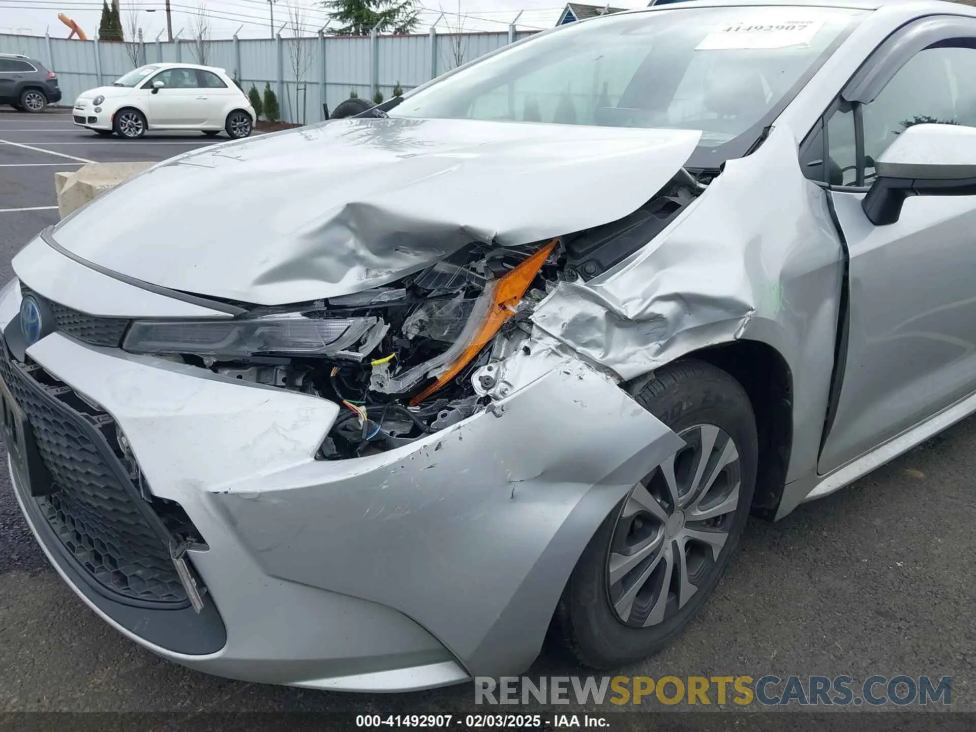 6 Фотография поврежденного автомобиля JTDEAMDE9NJ042023 TOYOTA COROLLA 2022