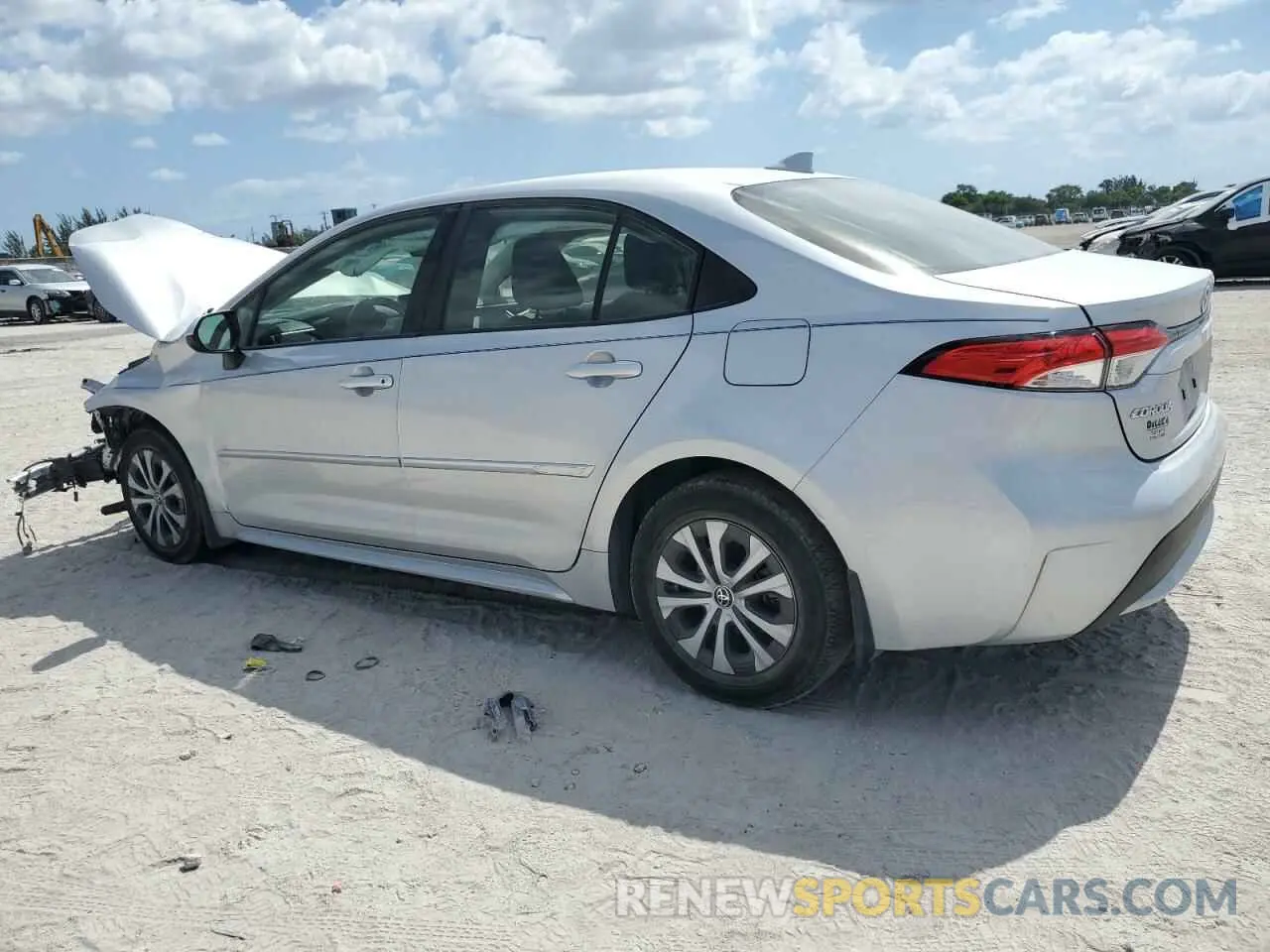 2 Photograph of a damaged car JTDEAMDE9NJ054172 TOYOTA COROLLA 2022