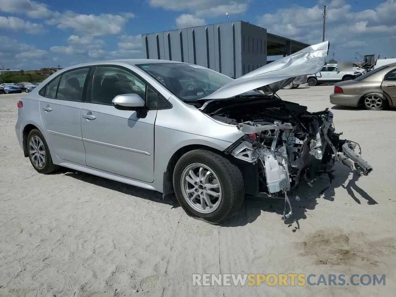 4 Photograph of a damaged car JTDEAMDE9NJ054172 TOYOTA COROLLA 2022