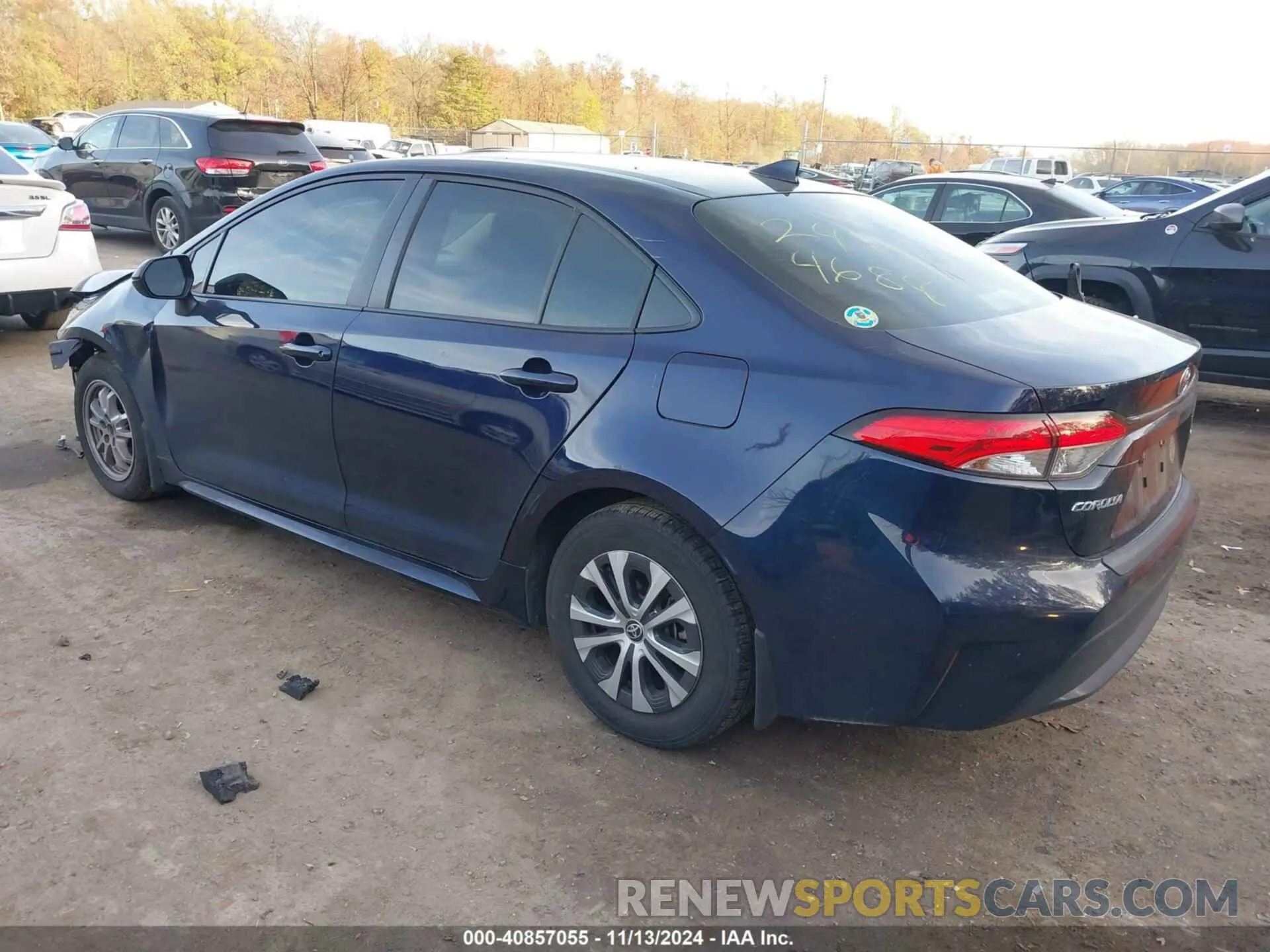 3 Photograph of a damaged car JTDEAMDE9NJ054690 TOYOTA COROLLA 2022