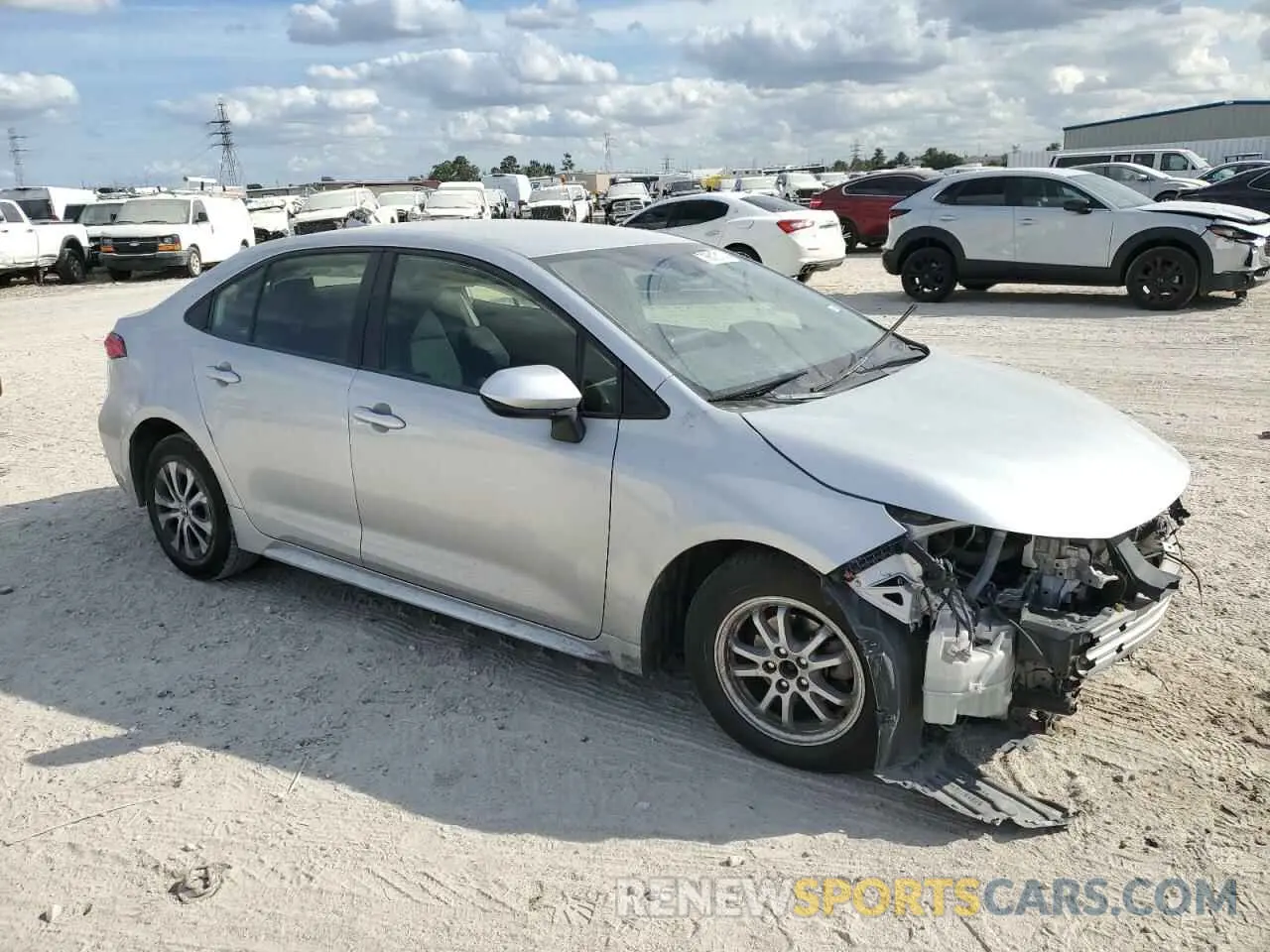 4 Photograph of a damaged car JTDEAMDEXNJ055122 TOYOTA COROLLA 2022