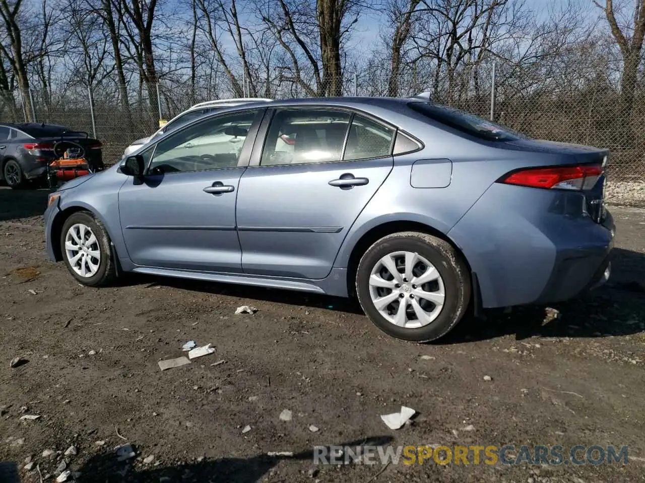 2 Фотография поврежденного автомобиля JTDEPMAE0N3018264 TOYOTA COROLLA 2022