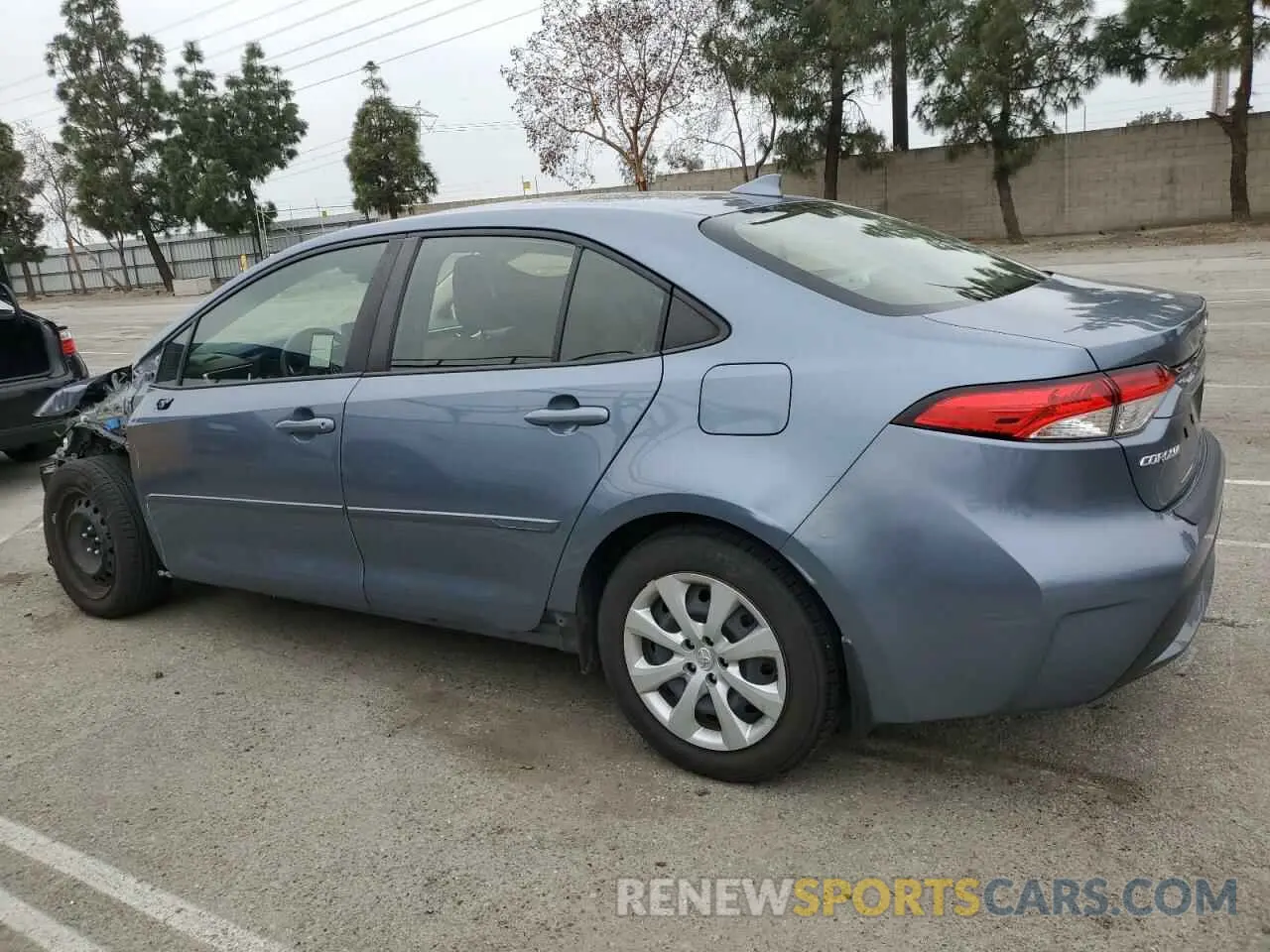2 Фотография поврежденного автомобиля JTDEPMAE1N3012537 TOYOTA COROLLA 2022
