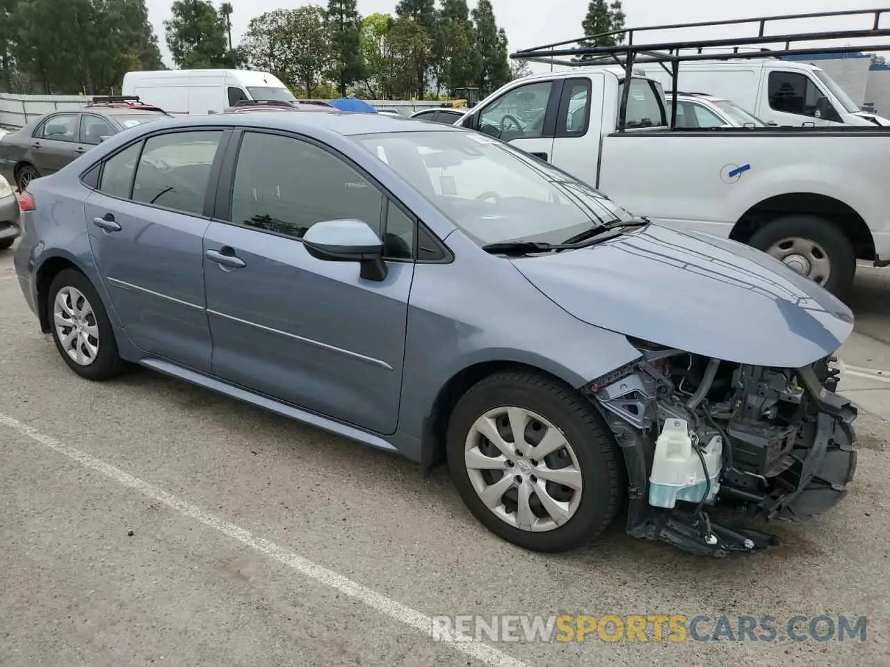 4 Фотография поврежденного автомобиля JTDEPMAE1N3012537 TOYOTA COROLLA 2022