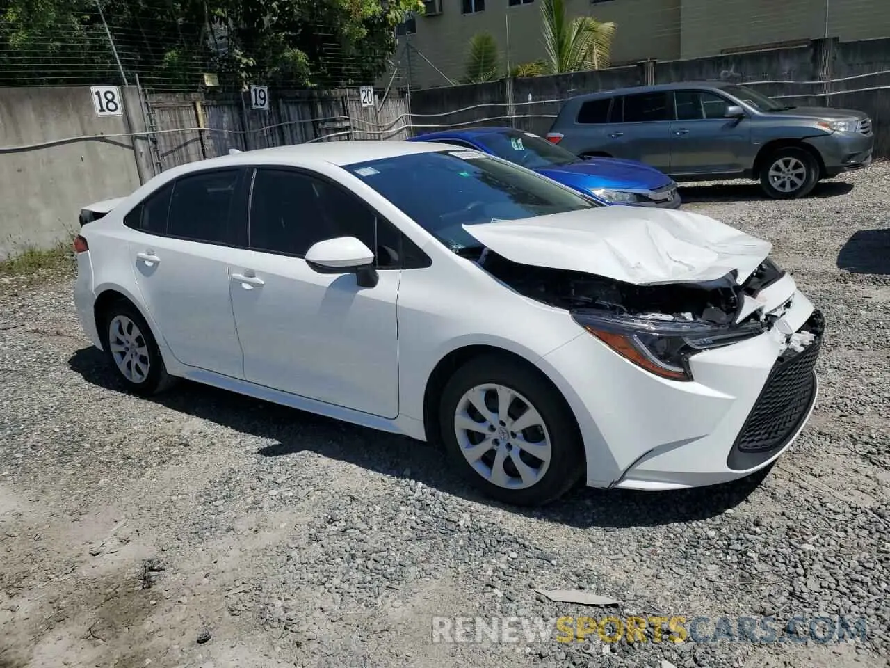 4 Фотография поврежденного автомобиля JTDEPMAE1N3022906 TOYOTA COROLLA 2022