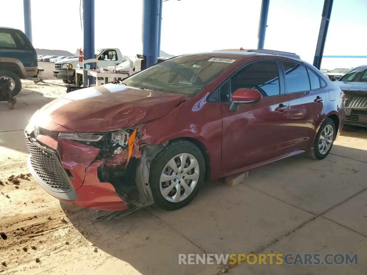 1 Photograph of a damaged car JTDEPMAE1NJ206352 TOYOTA COROLLA 2022