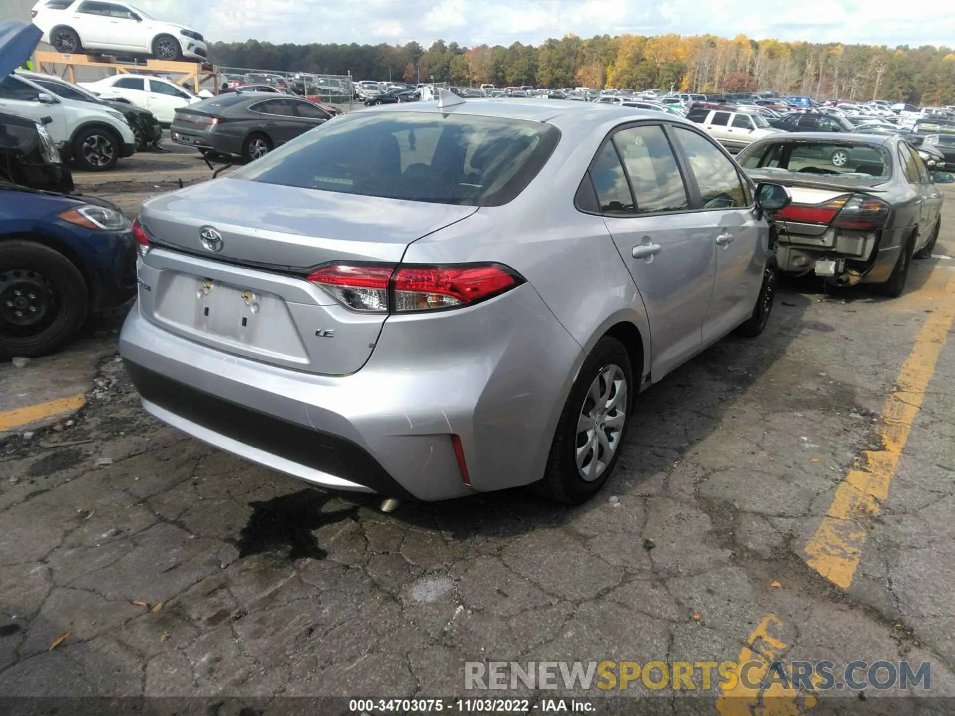 4 Photograph of a damaged car JTDEPMAE2NJ196236 TOYOTA COROLLA 2022