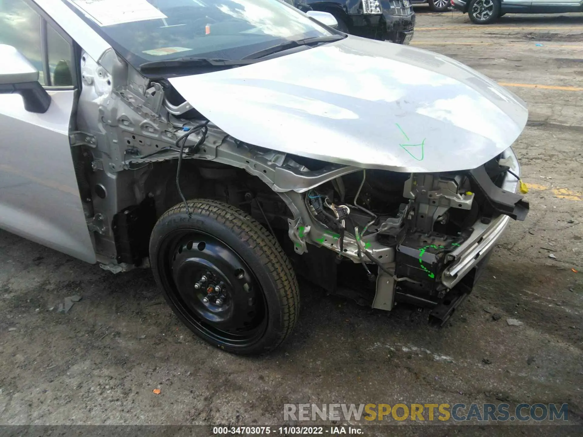 6 Photograph of a damaged car JTDEPMAE2NJ196236 TOYOTA COROLLA 2022