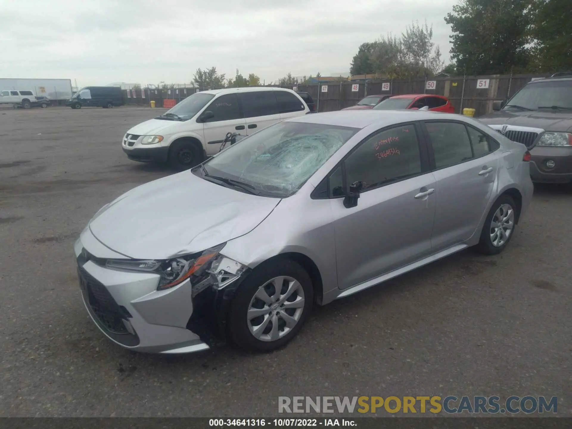 2 Photograph of a damaged car JTDEPMAE3N3020302 TOYOTA COROLLA 2022