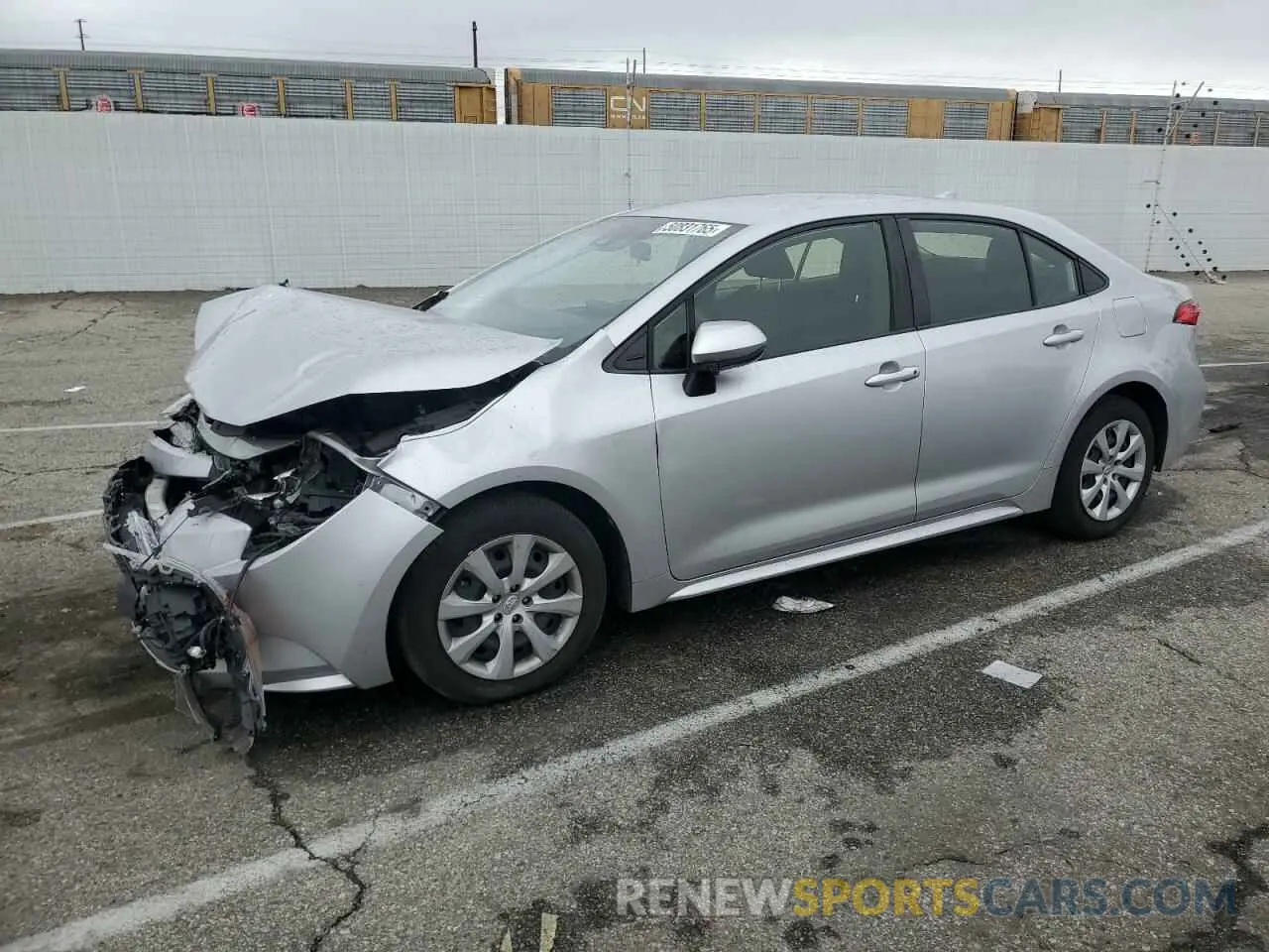 1 Photograph of a damaged car JTDEPMAE3NJ210595 TOYOTA COROLLA 2022