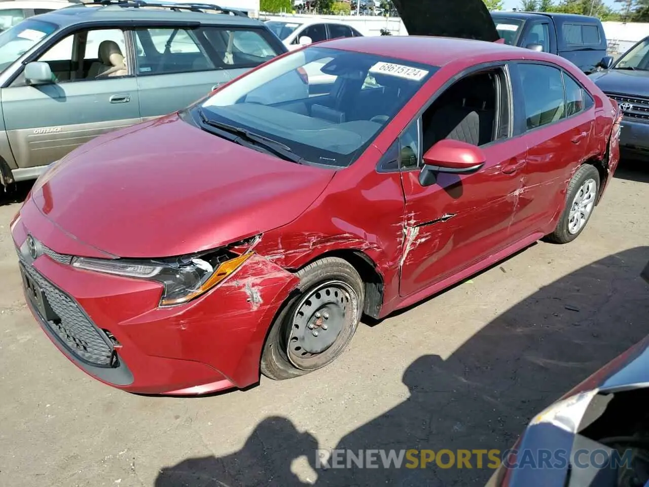1 Photograph of a damaged car JTDEPMAE4NJ216275 TOYOTA COROLLA 2022