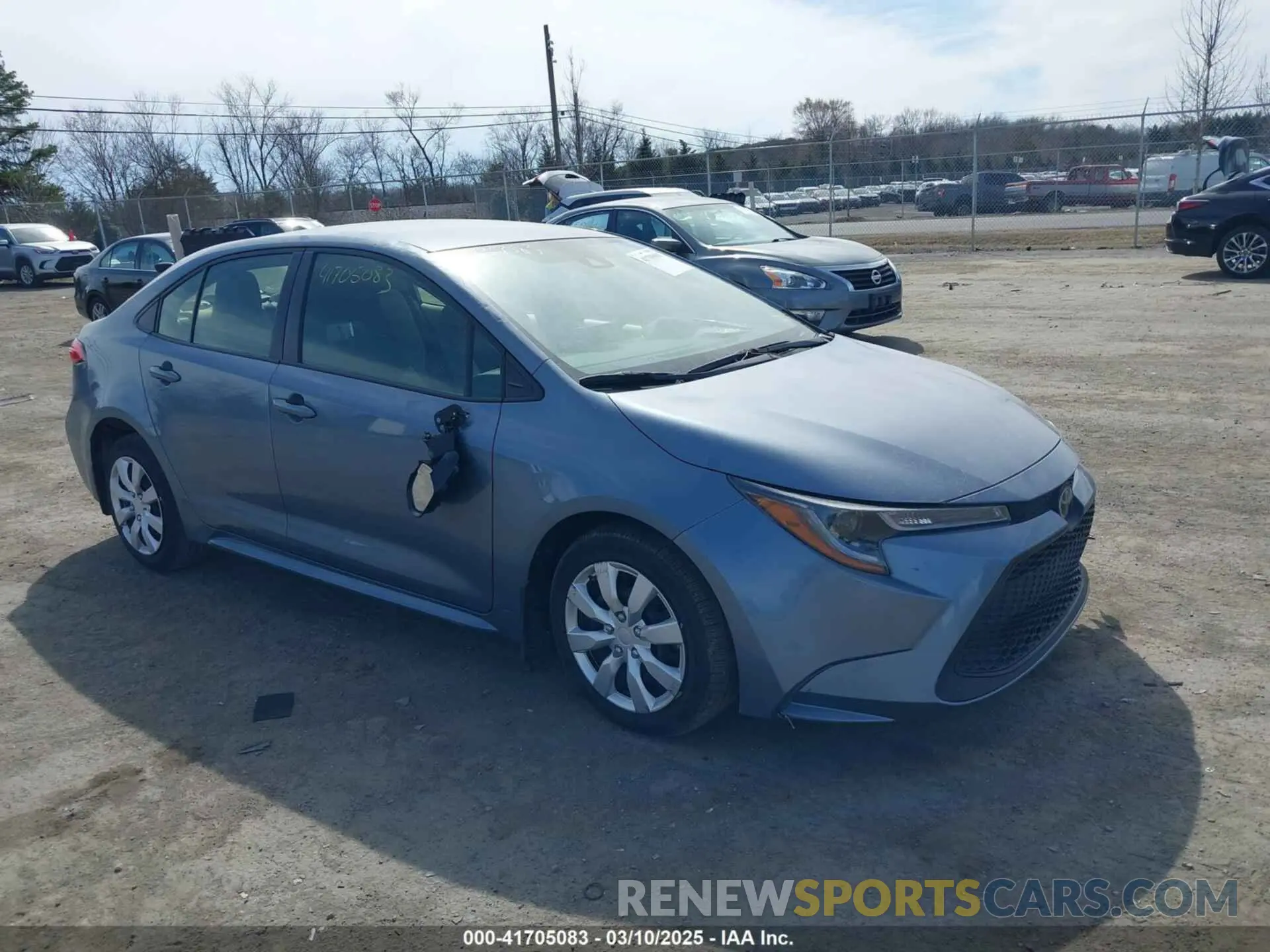 1 Photograph of a damaged car JTDEPMAE4NJ220312 TOYOTA COROLLA 2022
