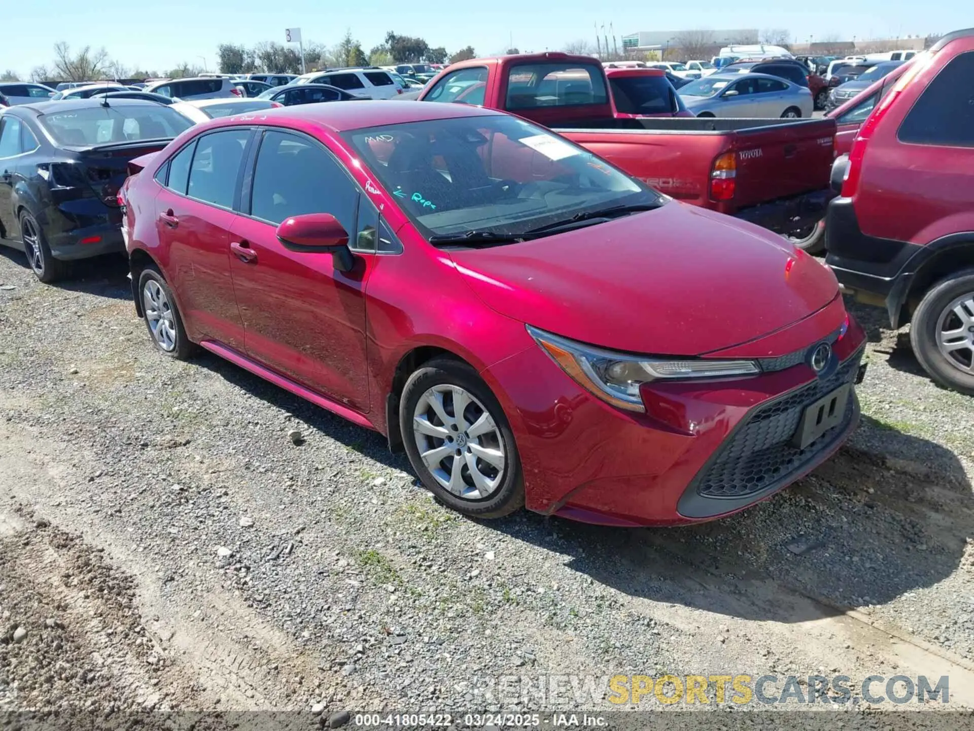 1 Photograph of a damaged car JTDEPMAE4NJ229611 TOYOTA COROLLA 2022
