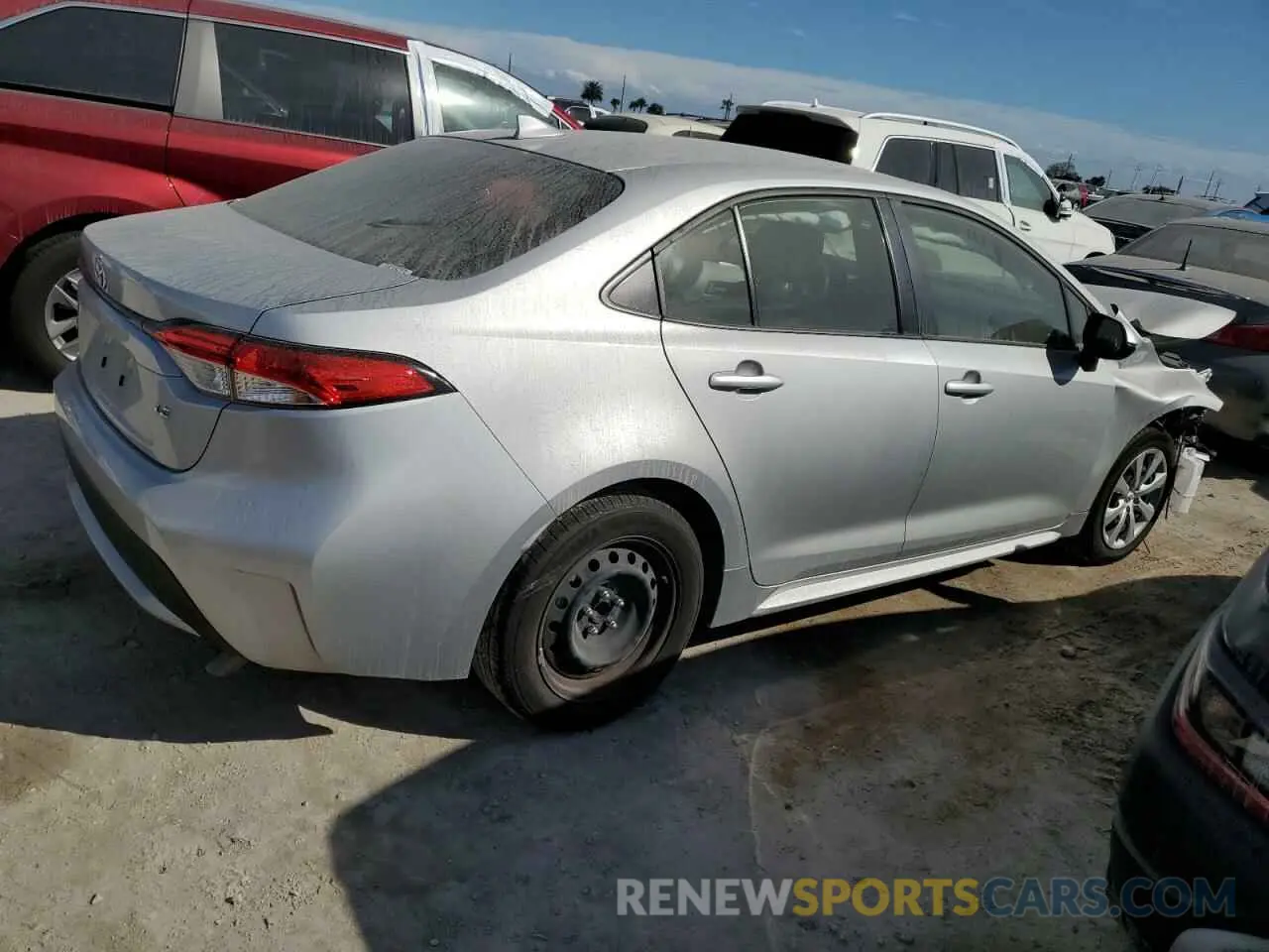 3 Фотография поврежденного автомобиля JTDEPMAE5N3004103 TOYOTA COROLLA 2022