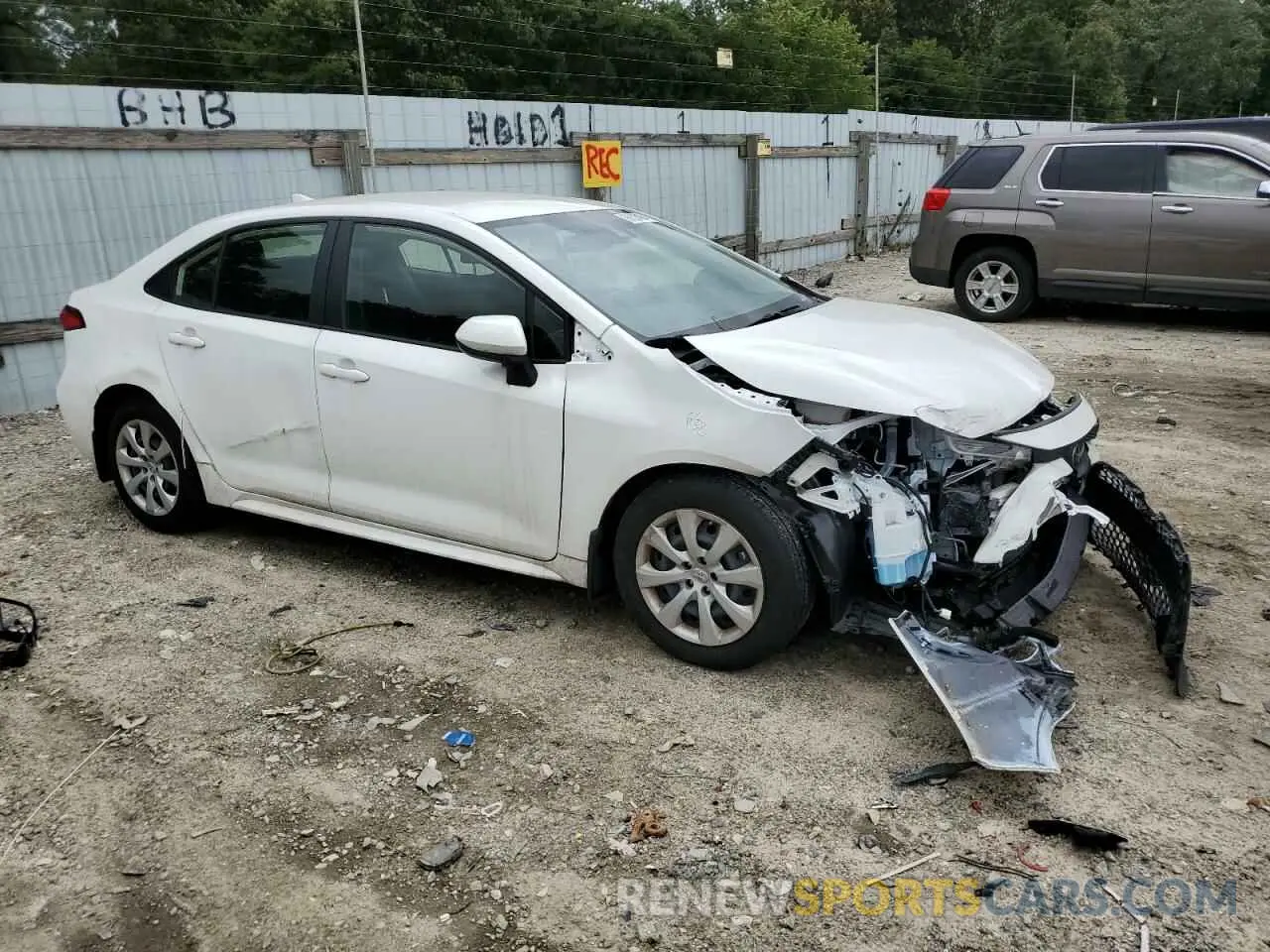 4 Фотография поврежденного автомобиля JTDEPMAE5N3017207 TOYOTA COROLLA 2022