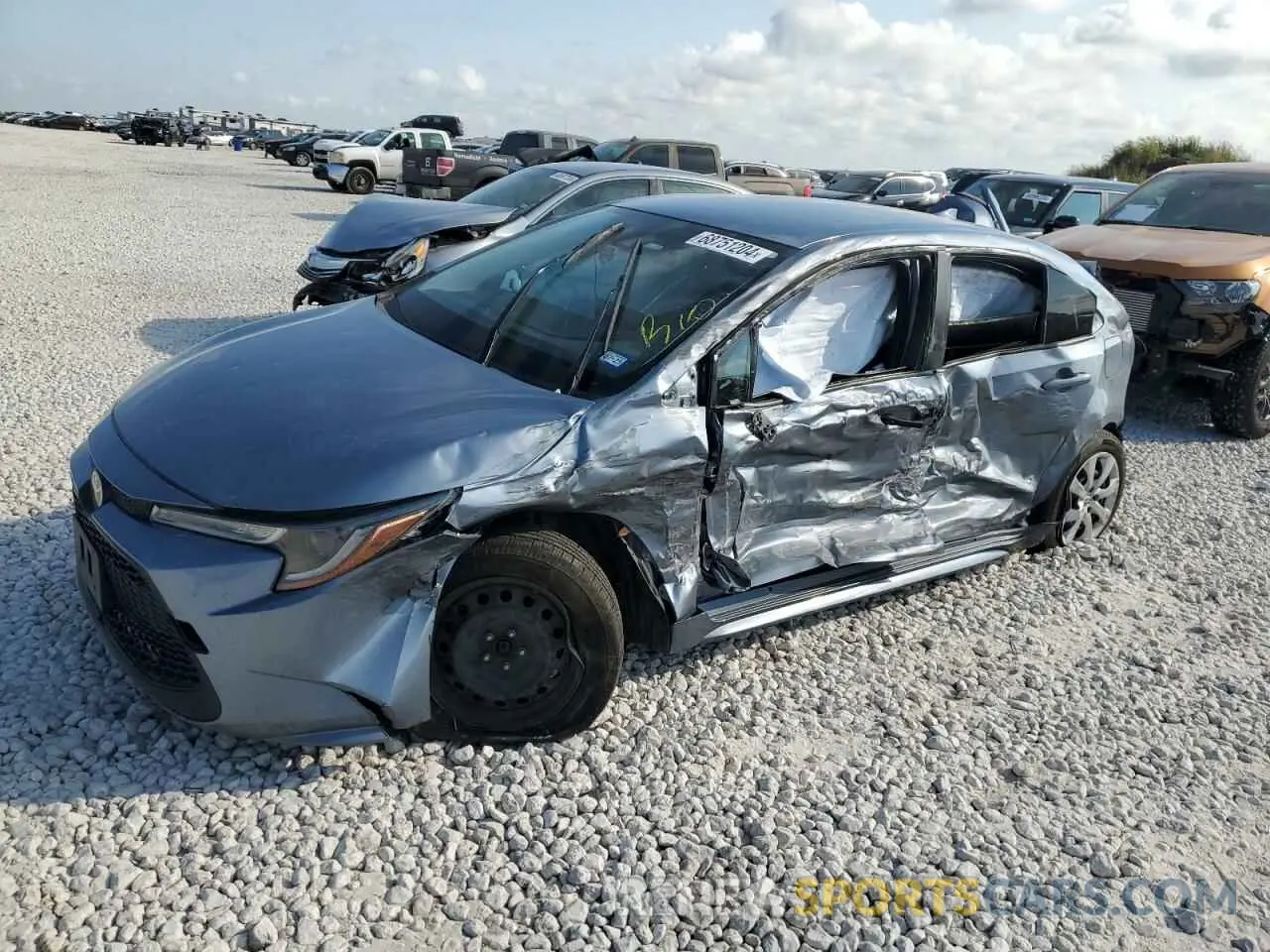 1 Photograph of a damaged car JTDEPMAE6NJ191489 TOYOTA COROLLA 2022