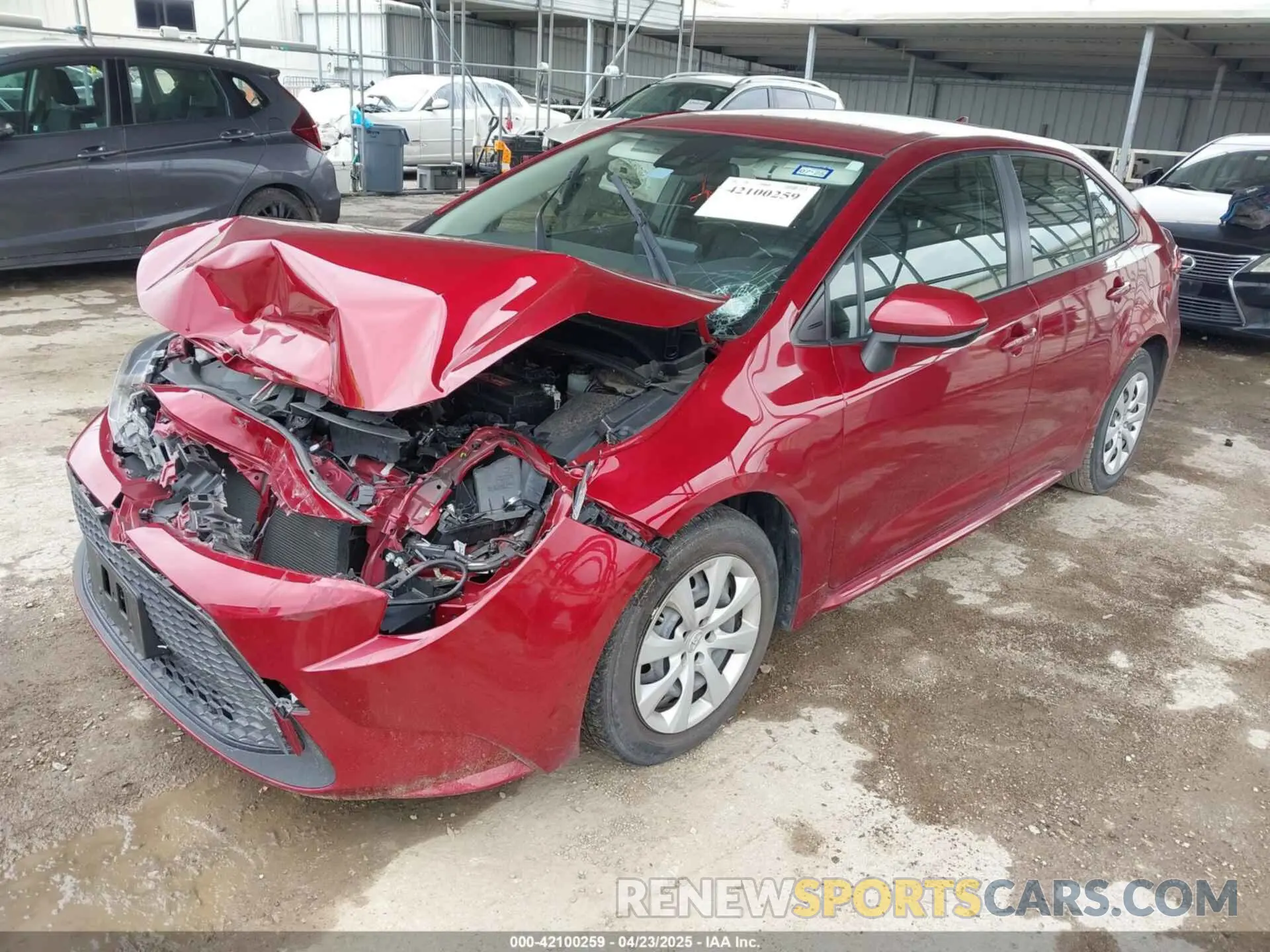 2 Photograph of a damaged car JTDEPMAE6NJ194876 TOYOTA COROLLA 2022