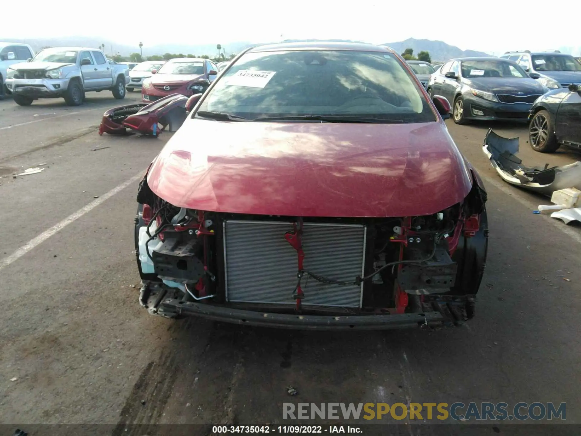 6 Фотография поврежденного автомобиля JTDEPMAE6NJ212647 TOYOTA COROLLA 2022