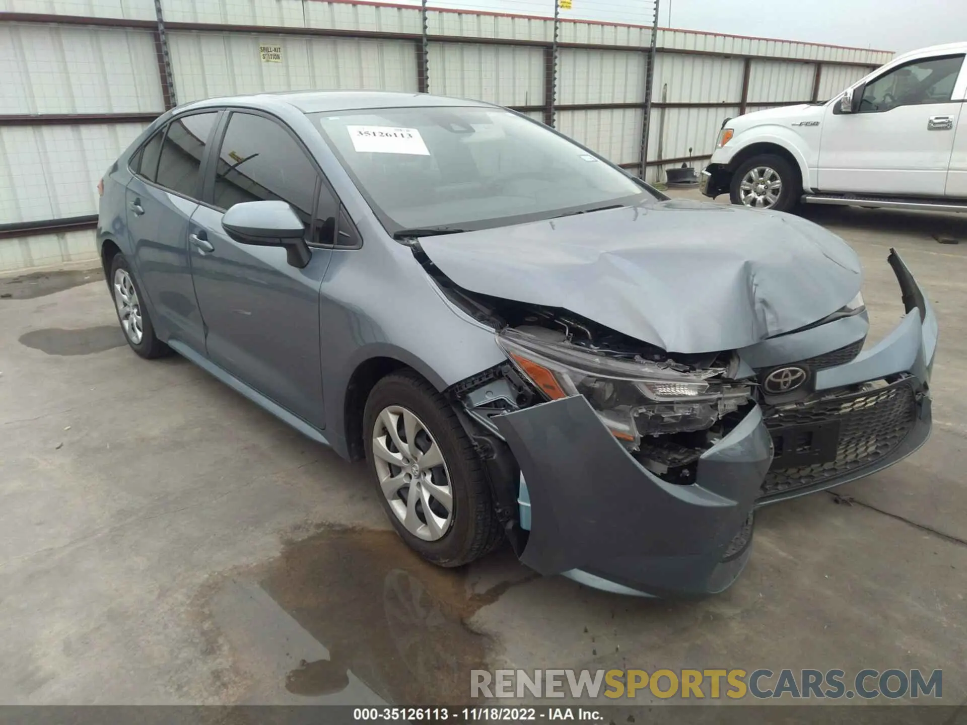 1 Photograph of a damaged car JTDEPMAE6NJ217475 TOYOTA COROLLA 2022