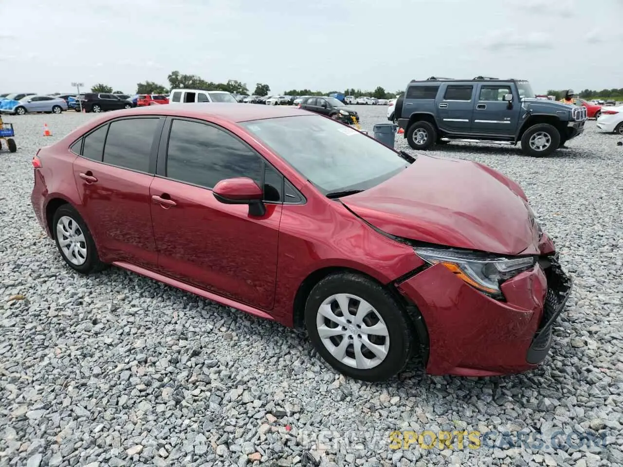 4 Фотография поврежденного автомобиля JTDEPMAE6NJ227228 TOYOTA COROLLA 2022