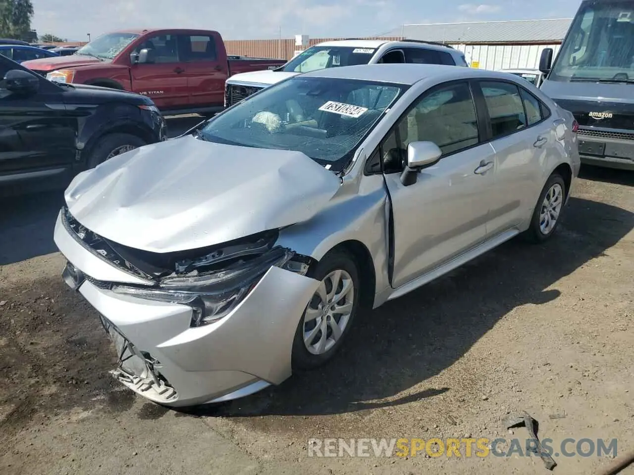 1 Photograph of a damaged car JTDEPMAE7N3004118 TOYOTA COROLLA 2022