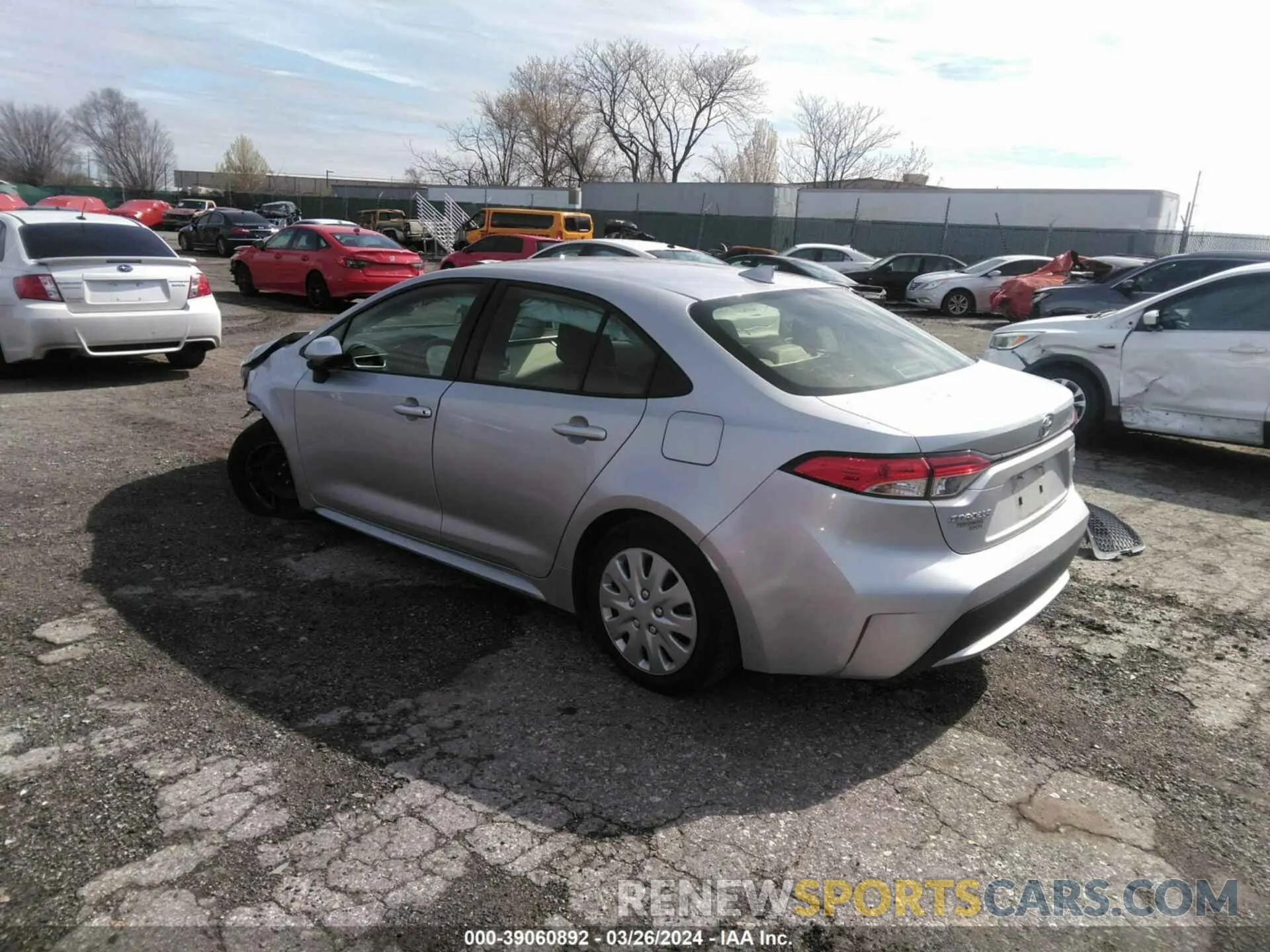 3 Photograph of a damaged car JTDEPMAE7NJ202600 TOYOTA COROLLA 2022