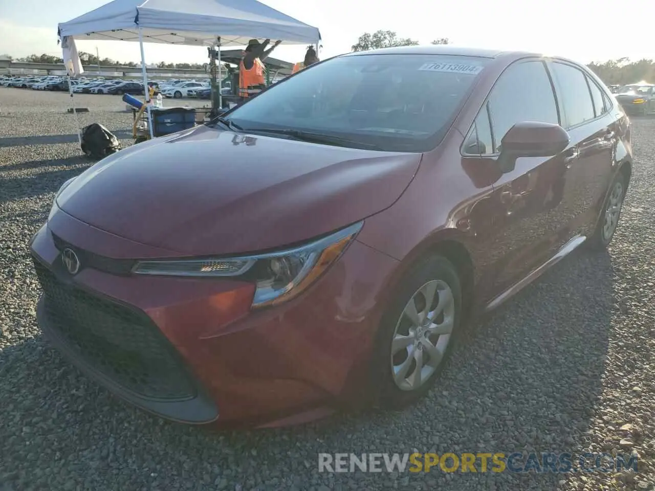 1 Photograph of a damaged car JTDEPMAE7NJ203570 TOYOTA COROLLA 2022