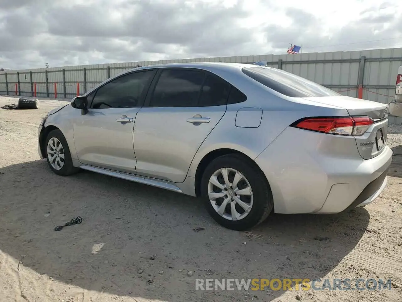 2 Фотография поврежденного автомобиля JTDEPMAE7NJ217047 TOYOTA COROLLA 2022