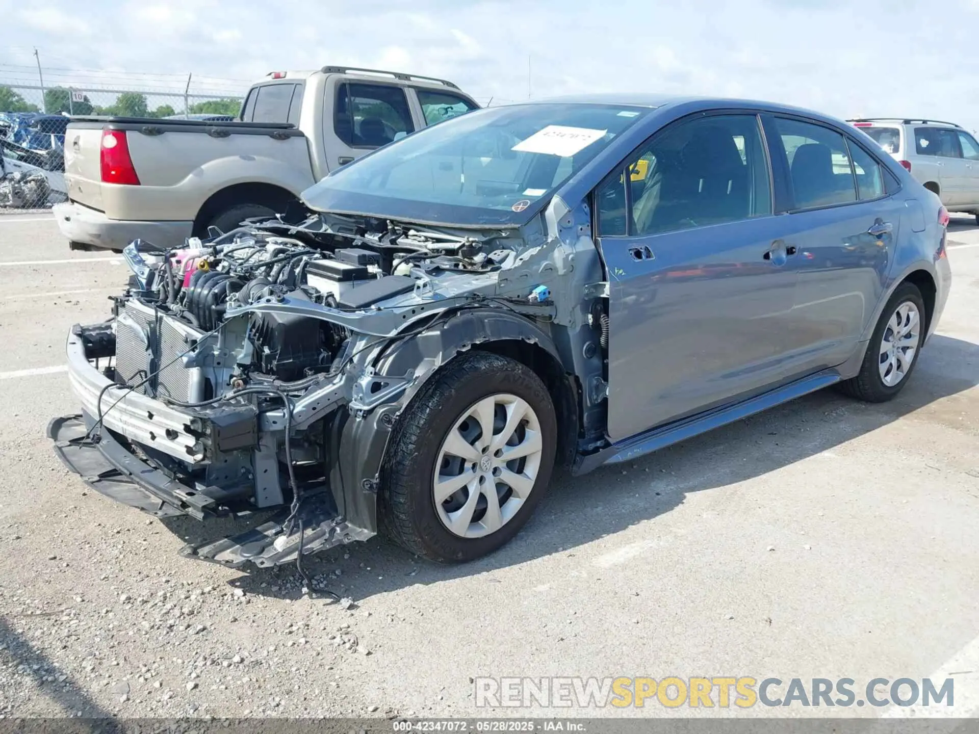 2 Фотография поврежденного автомобиля JTDEPMAE7NJ222667 TOYOTA COROLLA 2022