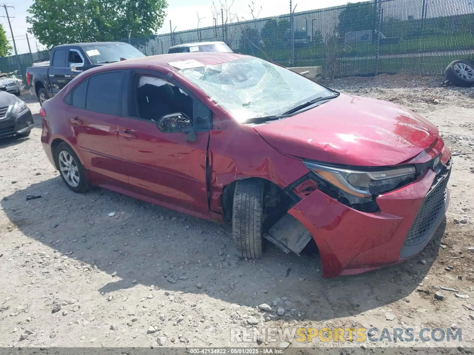 1 Photograph of a damaged car JTDEPMAE8NJ230292 TOYOTA COROLLA 2022