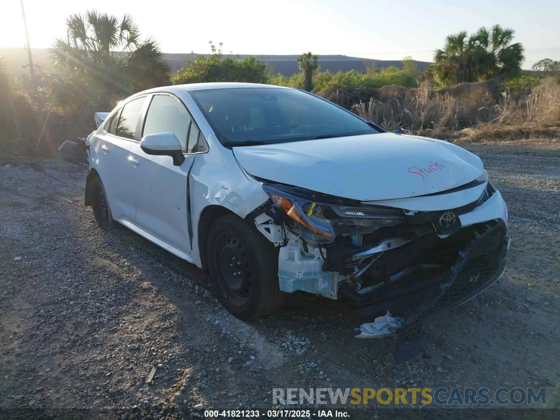 1 Photograph of a damaged car JTDEPMAE9N3002659 TOYOTA COROLLA 2022