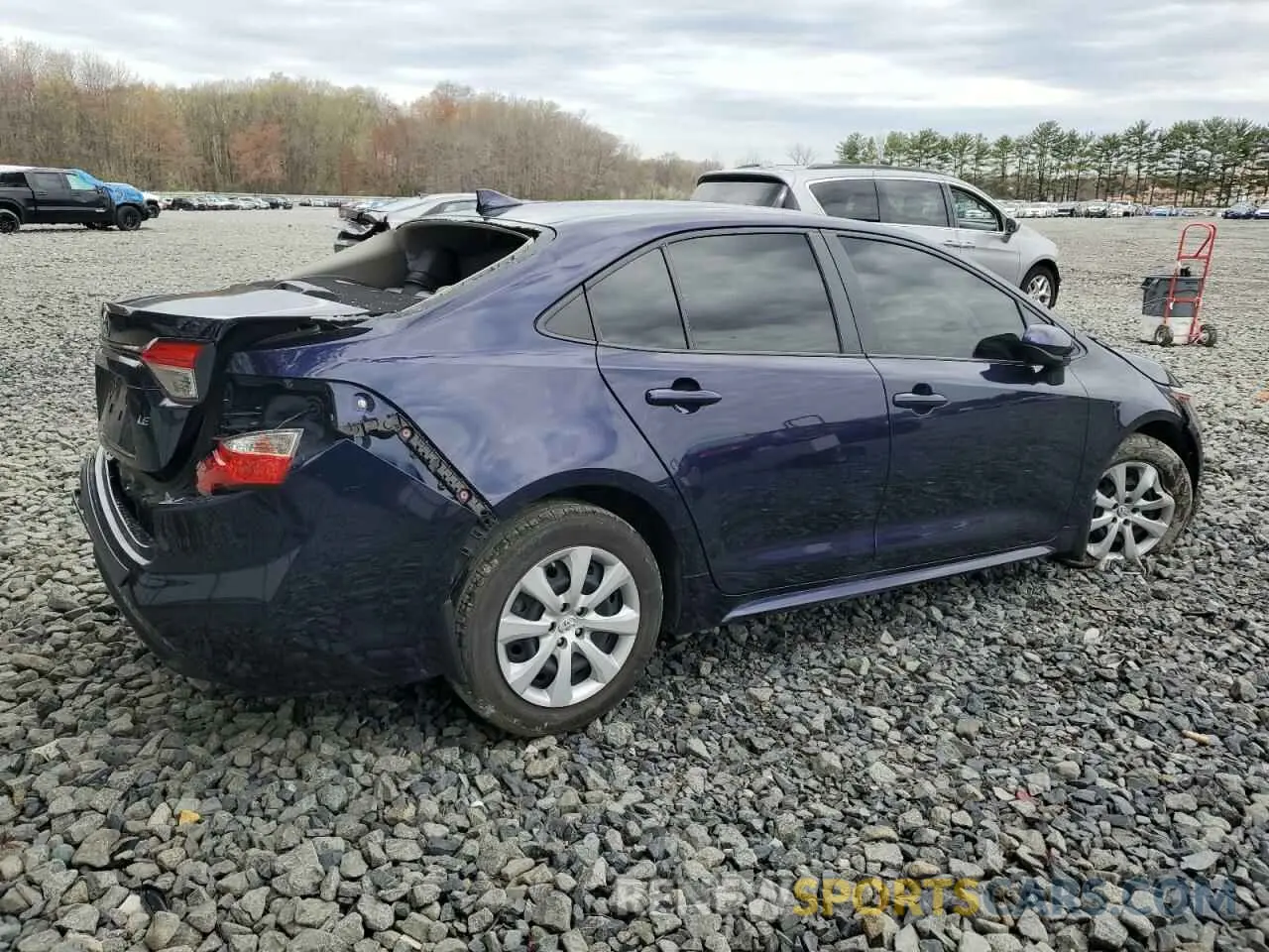 3 Photograph of a damaged car JTDEPMAE9NJ190370 TOYOTA COROLLA 2022
