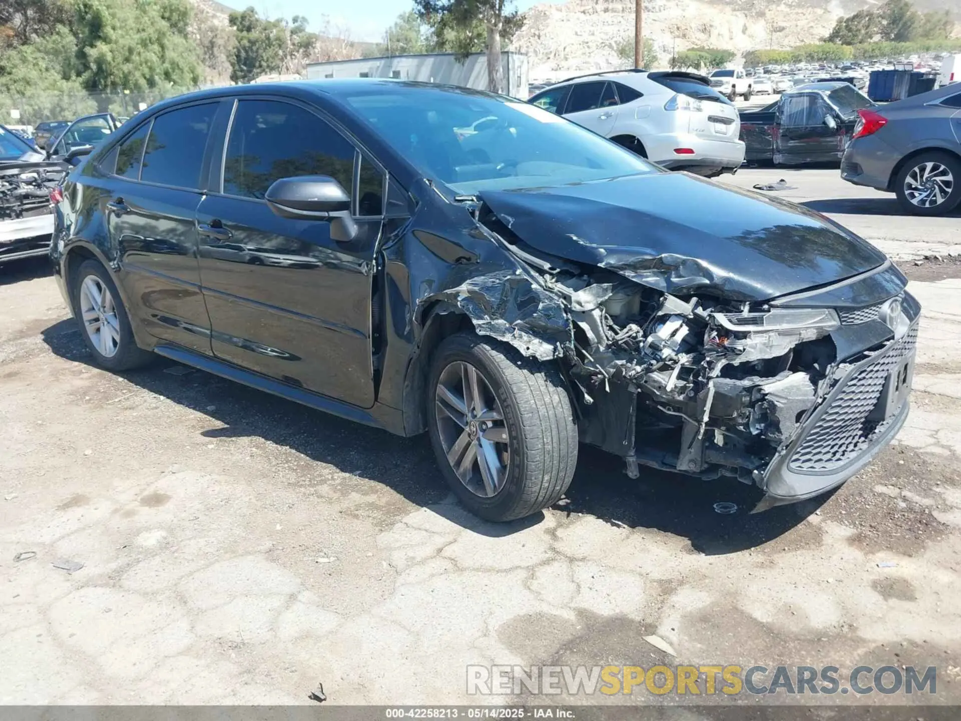 1 Photograph of a damaged car JTDEPMAE9NJ210035 TOYOTA COROLLA 2022