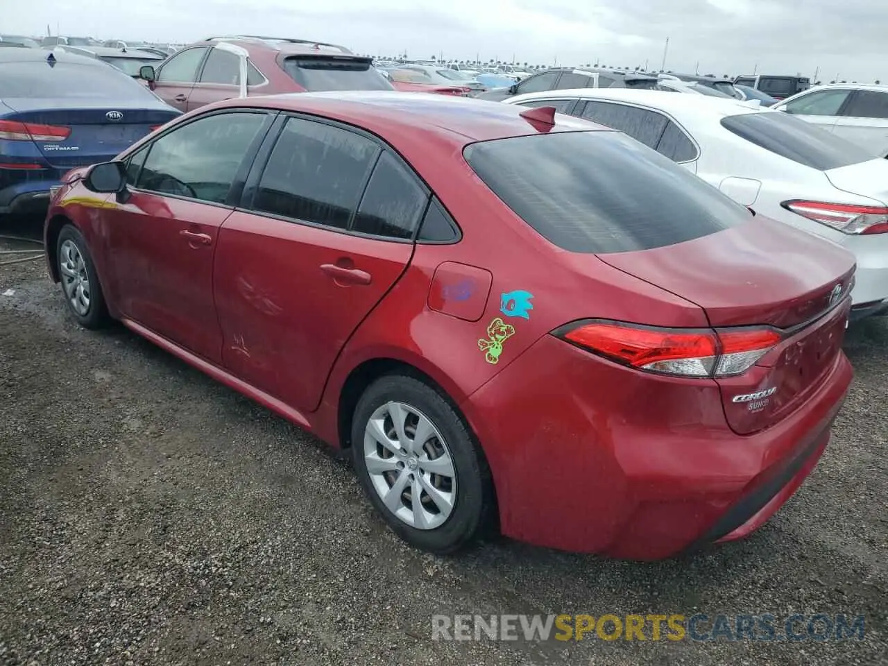 2 Фотография поврежденного автомобиля JTDEPMAE9NJ216689 TOYOTA COROLLA 2022
