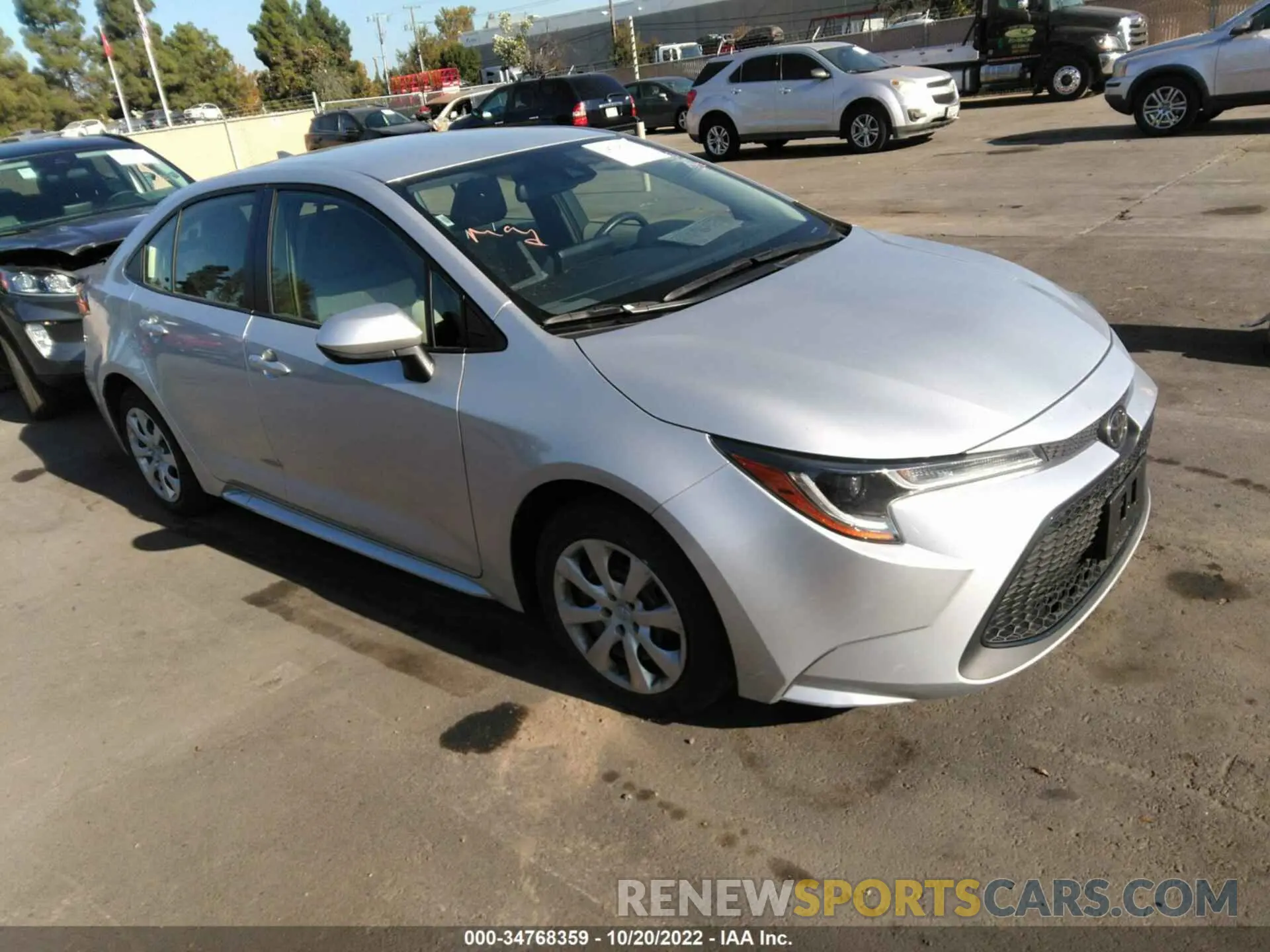 1 Photograph of a damaged car JTDEPMAEXN3017915 TOYOTA COROLLA 2022