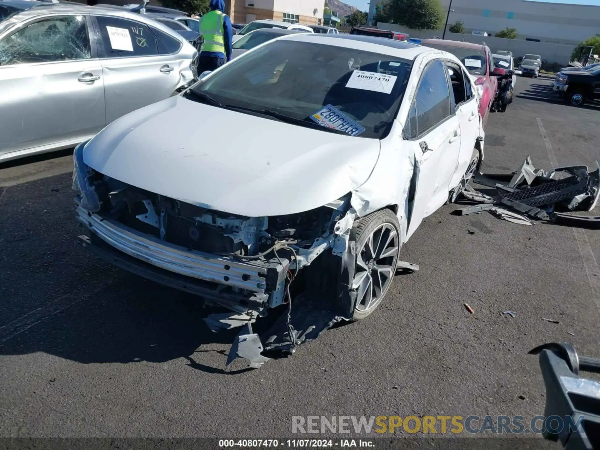 2 Photograph of a damaged car JTDM4MCE6NJ087294 TOYOTA COROLLA 2022