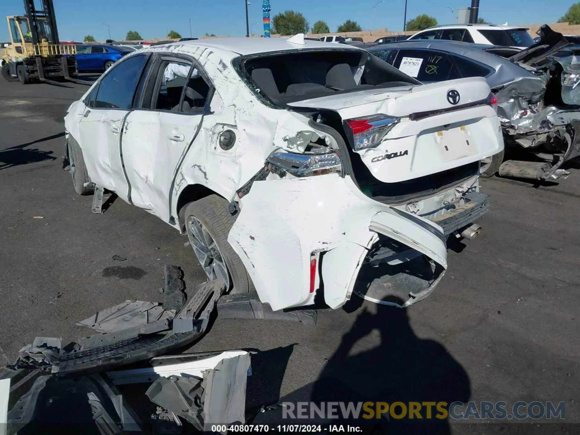 3 Photograph of a damaged car JTDM4MCE6NJ087294 TOYOTA COROLLA 2022