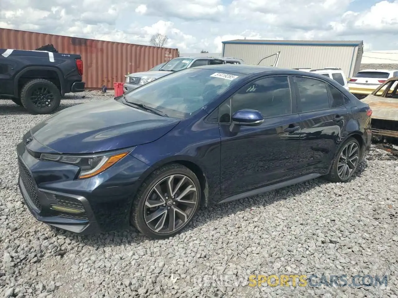1 Photograph of a damaged car JTDM4MCE8NJ086762 TOYOTA COROLLA 2022