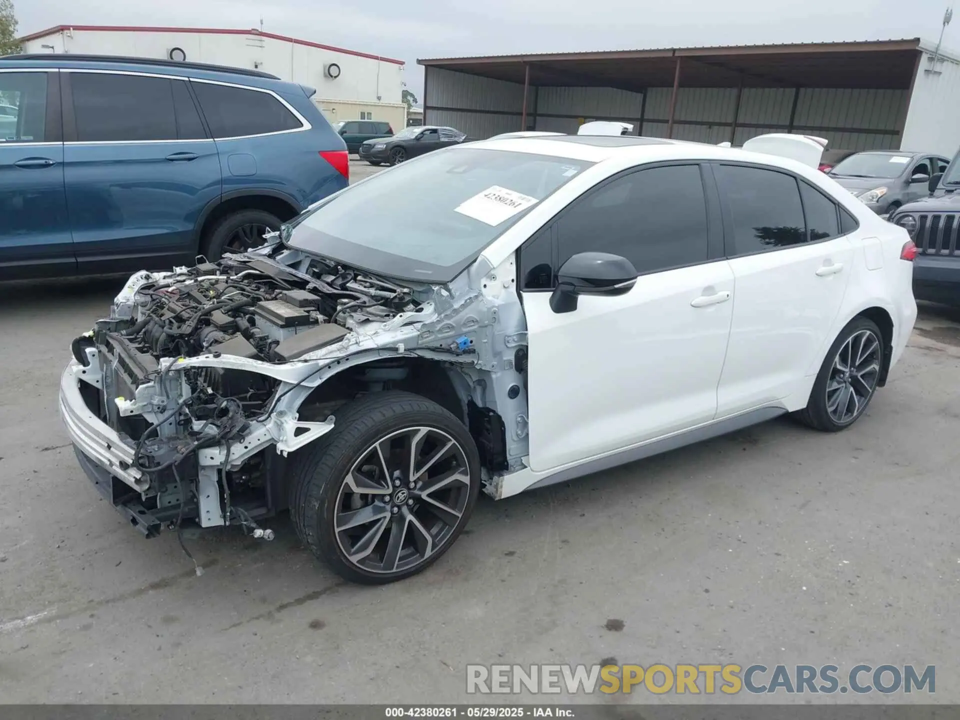 2 Photograph of a damaged car JTDP4MCE2N3503374 TOYOTA COROLLA 2022