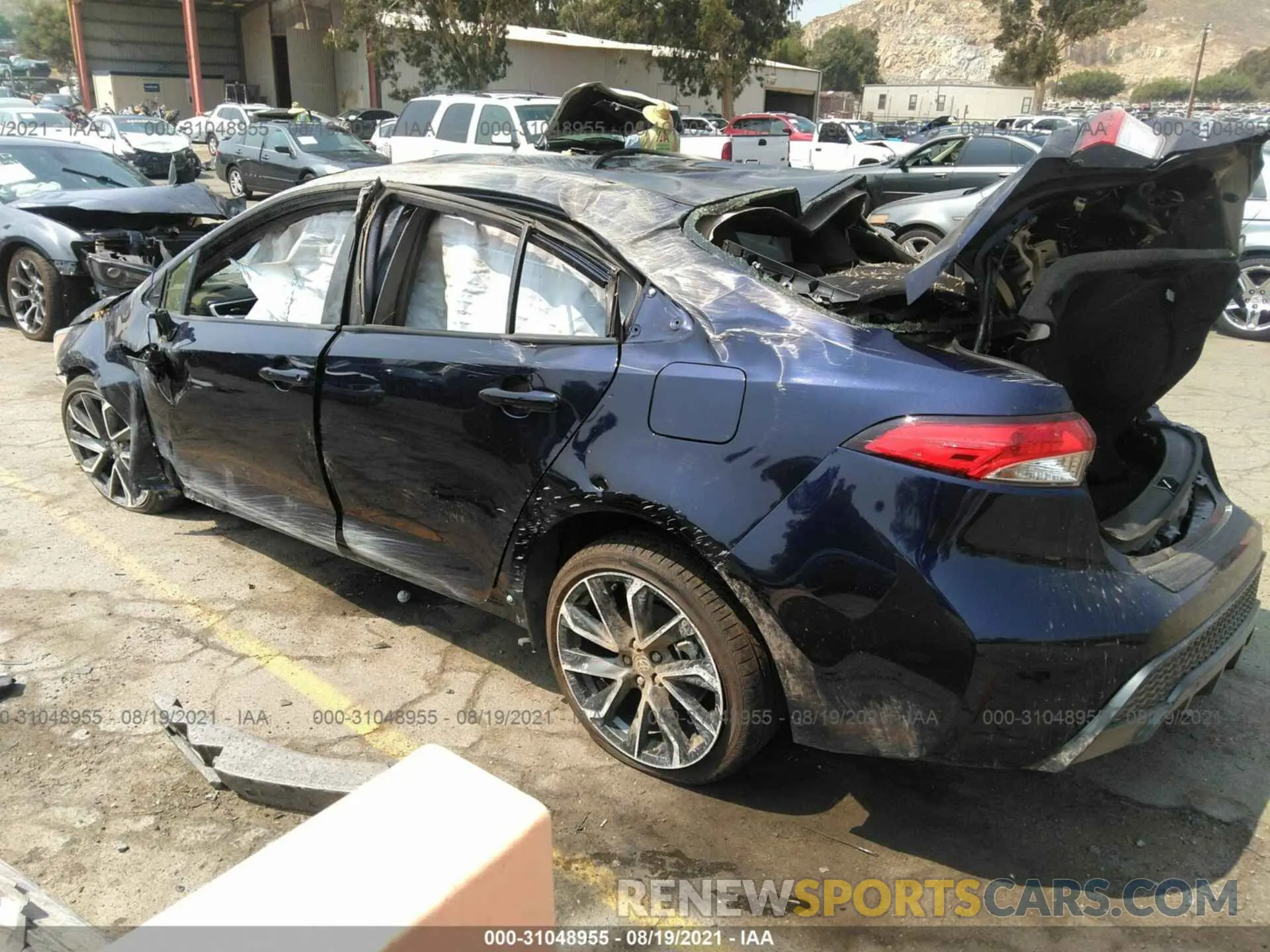 3 Photograph of a damaged car JTDS4MCE1NJ084343 TOYOTA COROLLA 2022